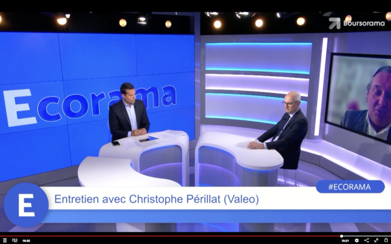 Ecorama : Benjamin Grange présente nos analyses à Christophe Périllat de Valeo