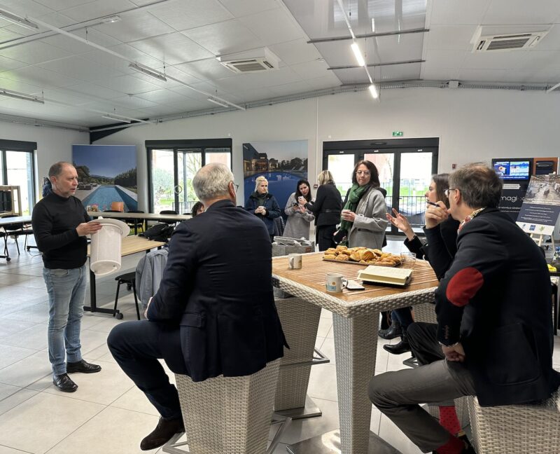 Journée Presse à Troyes : Mascaret met en lumière les innovations de Piscines Magiline