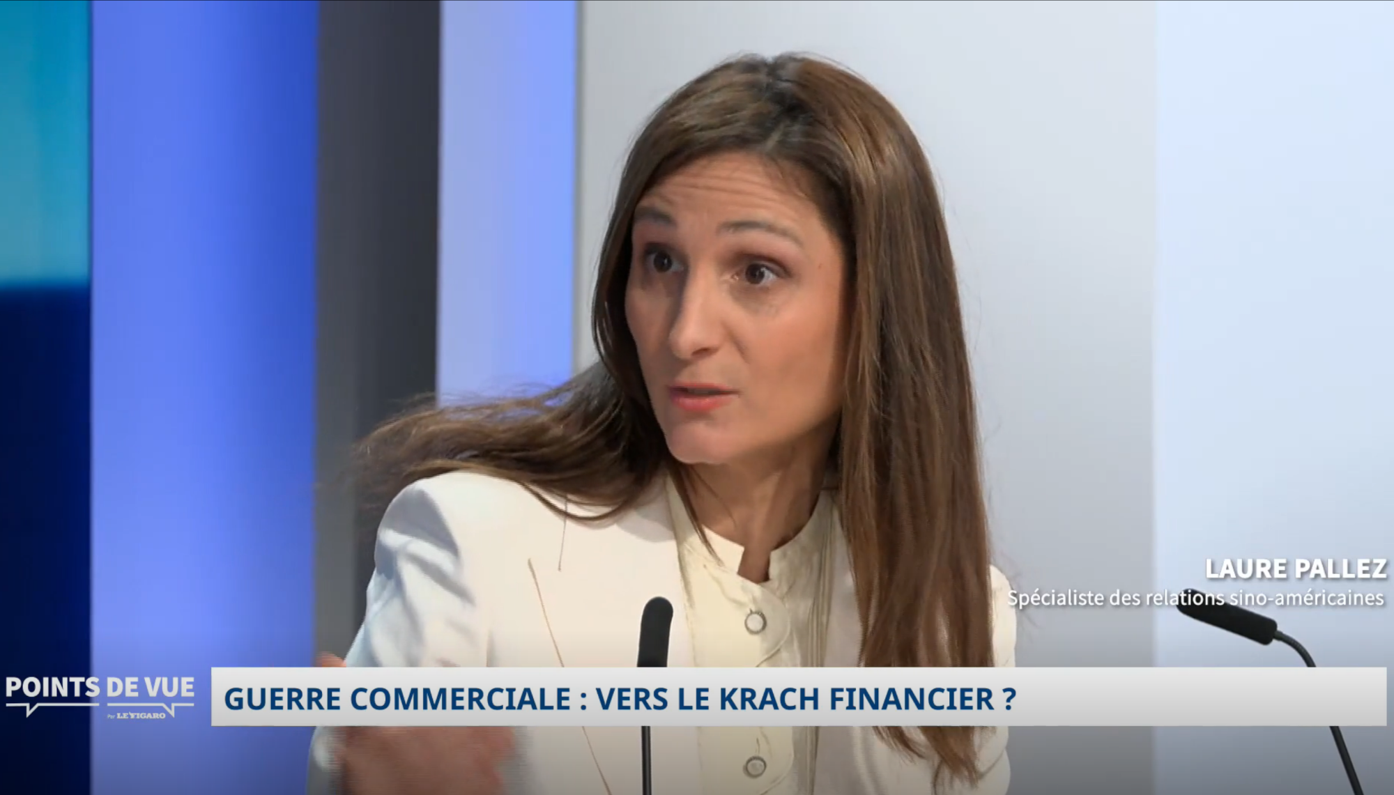 Guerre commerciale : vers le krach financier ? Le point de vue de Laure Pallez pour Le Figaro TV